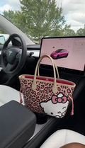 Hk cheetah large tote bag