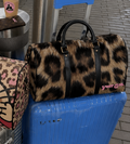 Cheetah print duffel bag